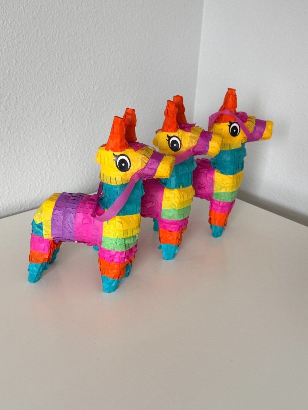 Rhode Island Novelty 4 x 7 Inch Mini Donkey Pinatas, set of 3